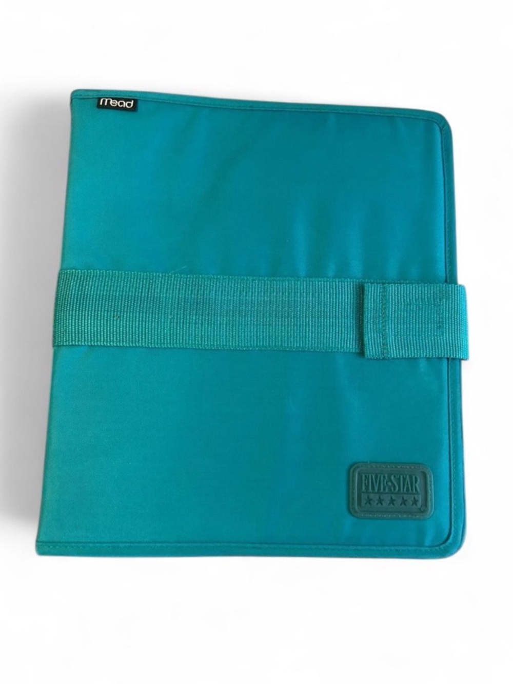 Mead Vintage Five Star Teal Binder with Strap